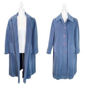 Vintage Lorendale by Bromleigh Long Blue Overcoat ILGWU